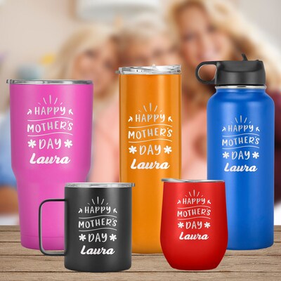 Happy Mothers Day Custom Name Tumbler, Most Important Women of Our Lives, Gifts for Mother, Nana, Mother in law, Aunt, Grandmother - image1